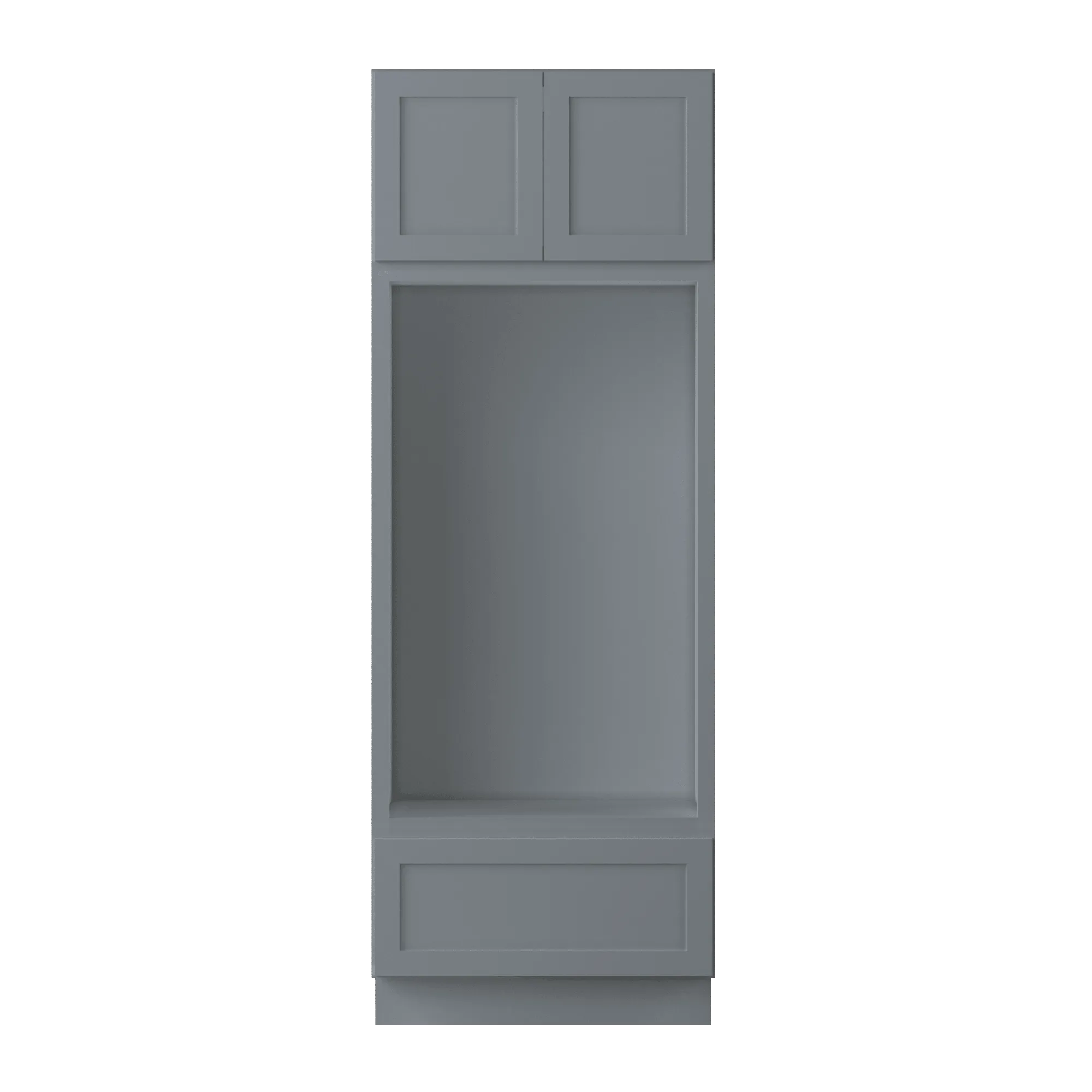 30”W x 84”H x 24”D Oven Kitchen Cabinet - Colonial Gray