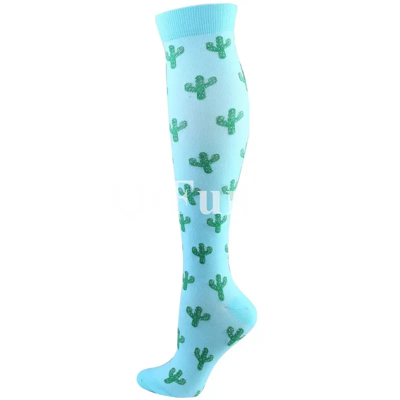 58 Styles Compression Socks Women Stockings 20-30mmHg Running Compression Socks