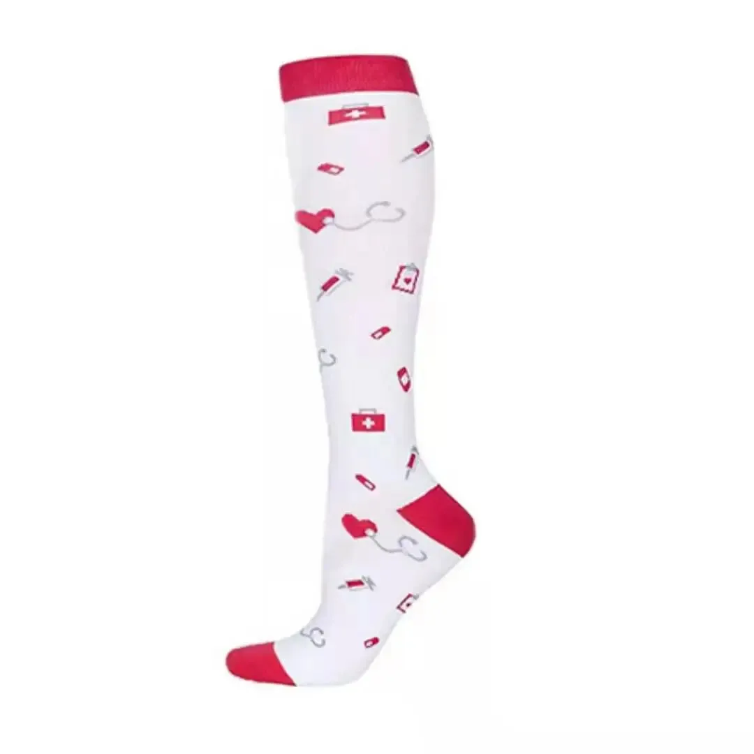 58 Styles Compression Socks Women Stockings 20-30mmHg Running Compression Socks