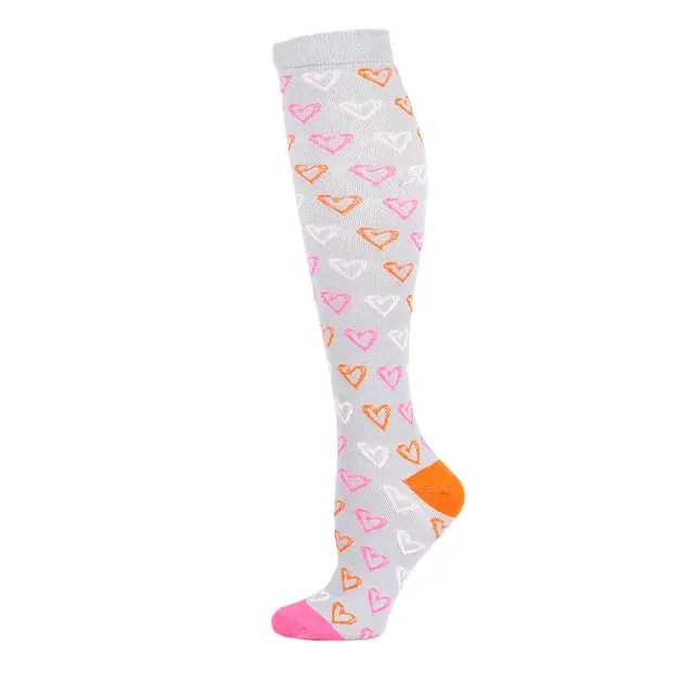 58 Styles Compression Socks Women Stockings 20-30mmHg Running Compression Socks