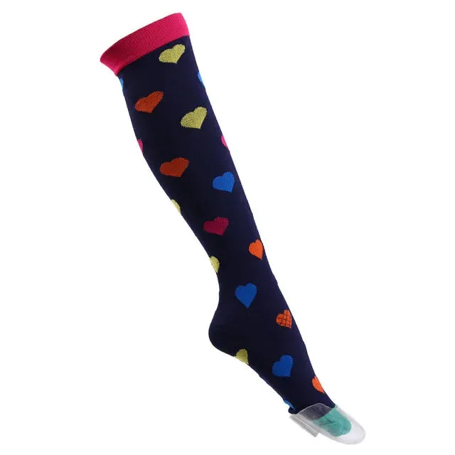 58 Styles Compression Socks Women Stockings 20-30mmHg Running Compression Socks