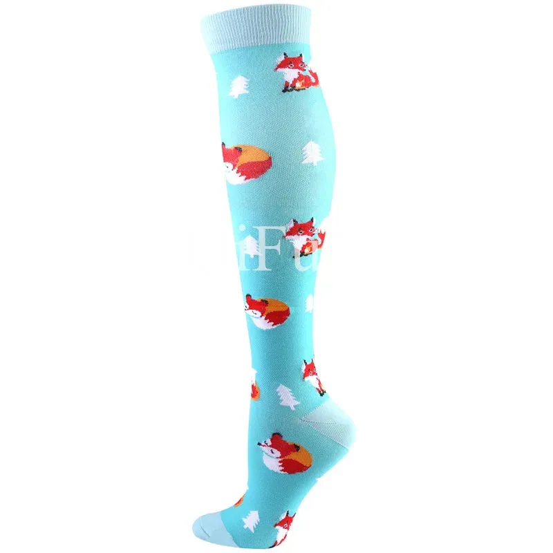 58 Styles Compression Socks Women Stockings 20-30mmHg Running Compression Socks