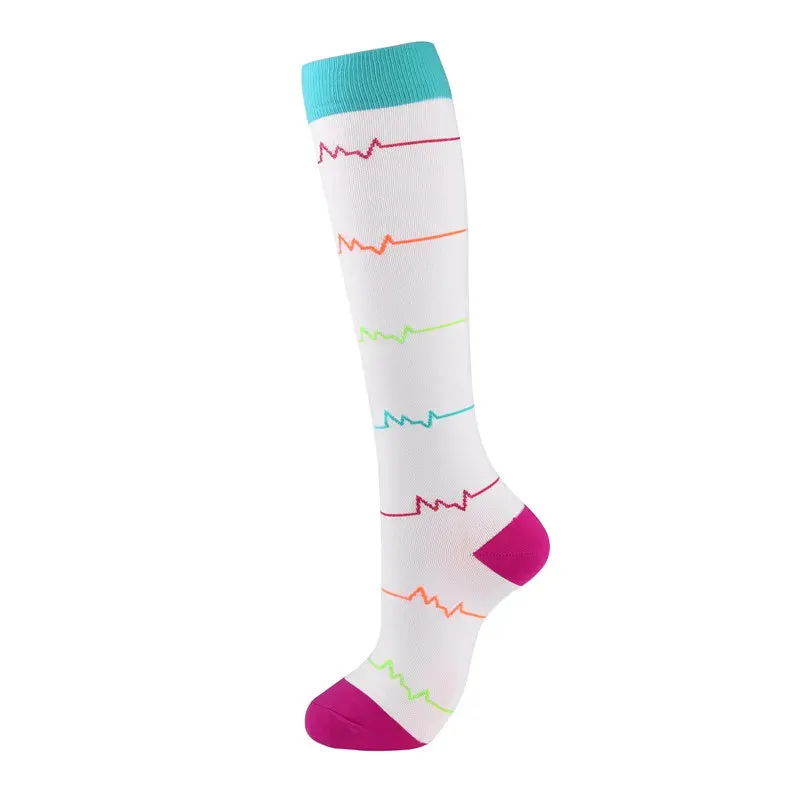 58 Styles Compression Socks Women Stockings 20-30mmHg Running Compression Socks