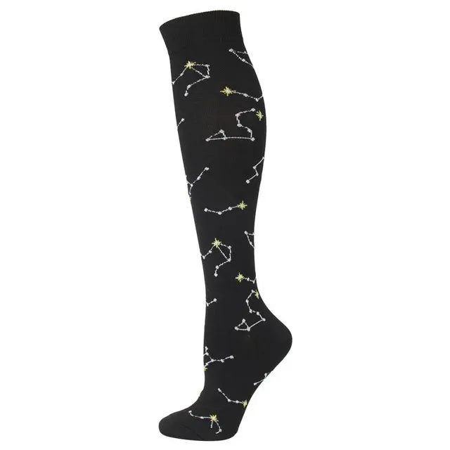 58 Styles Compression Socks Women Stockings 20-30mmHg Running Compression Socks