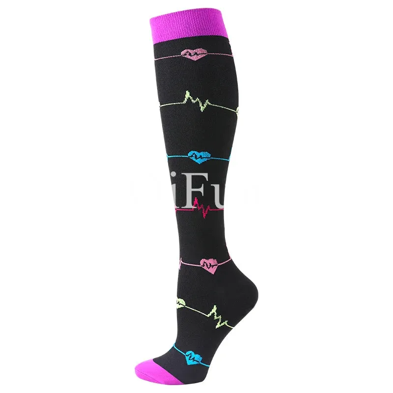 58 Styles Compression Socks Women Stockings 20-30mmHg Running Compression Socks