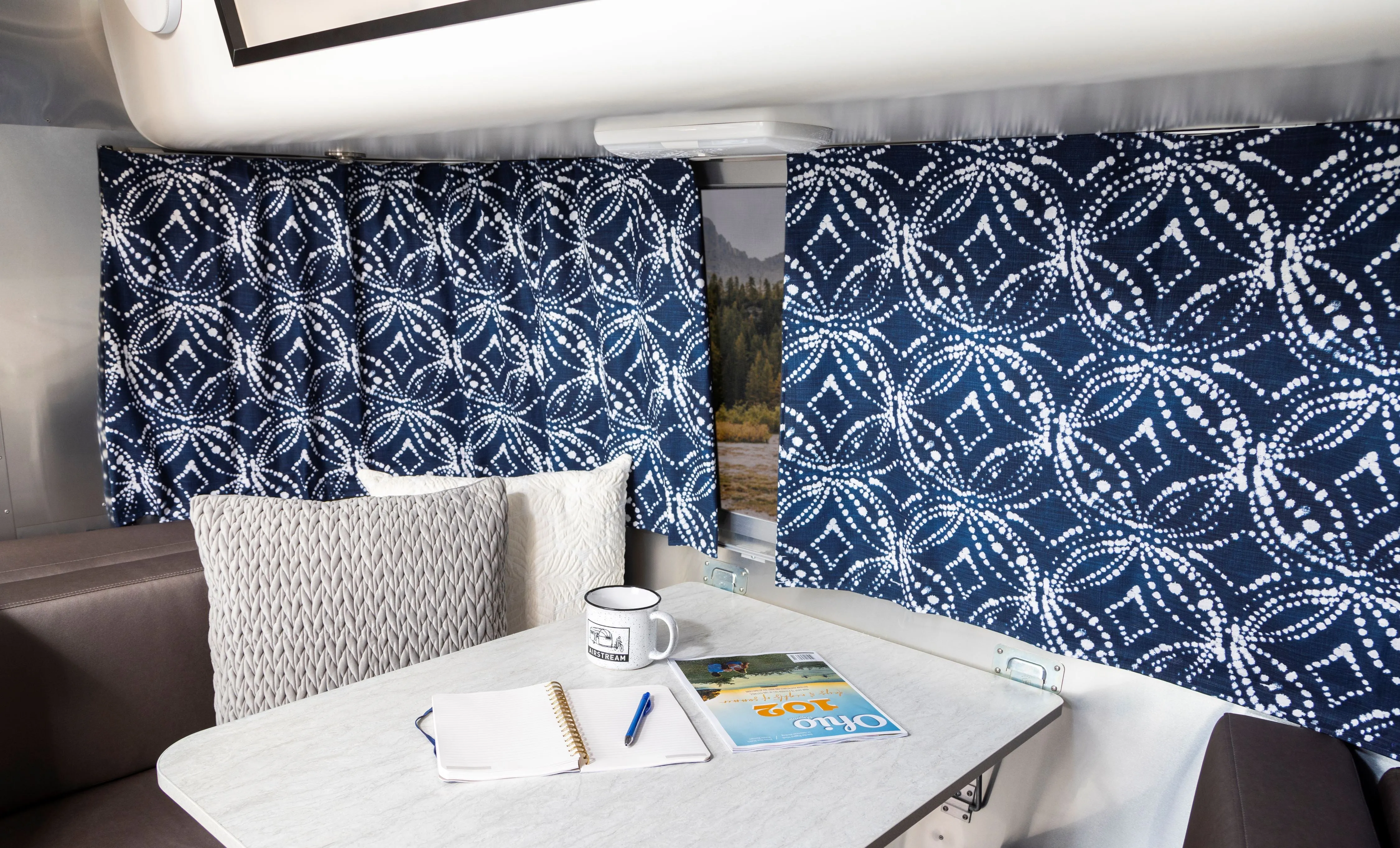 Airstream Printed Custom Curtains for Eddie Bauer Travel Trailers