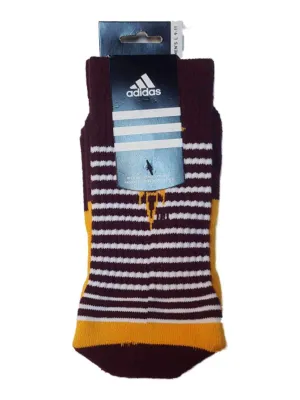 Arizona State Sun Devils Adidas Maroon with White Stripes Men's Crew Socks (L)