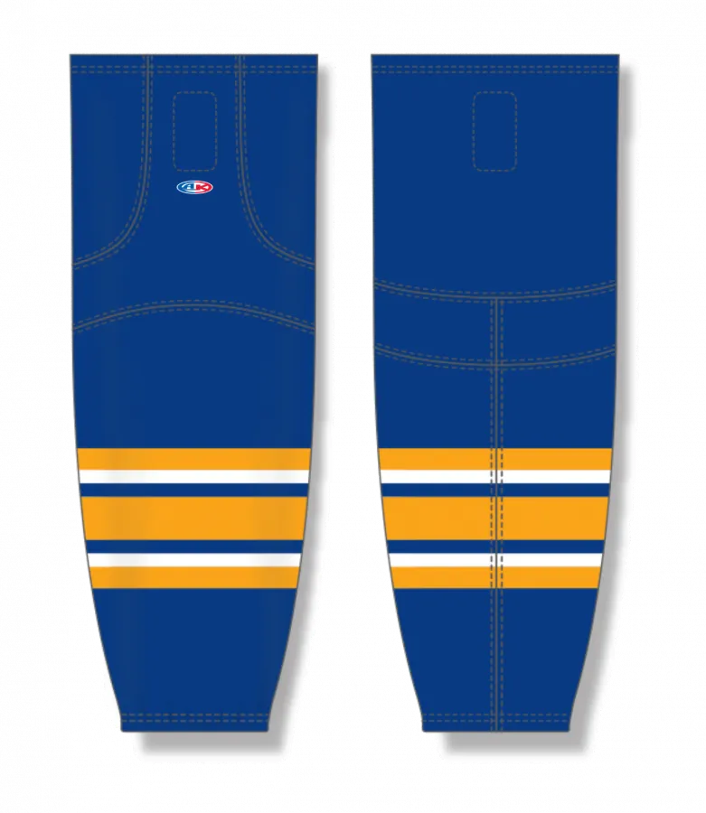 Athletic Knit (AK) HS2100-200 2021 Buffalo Sabres Royal Blue Mesh Ice Hockey Socks
