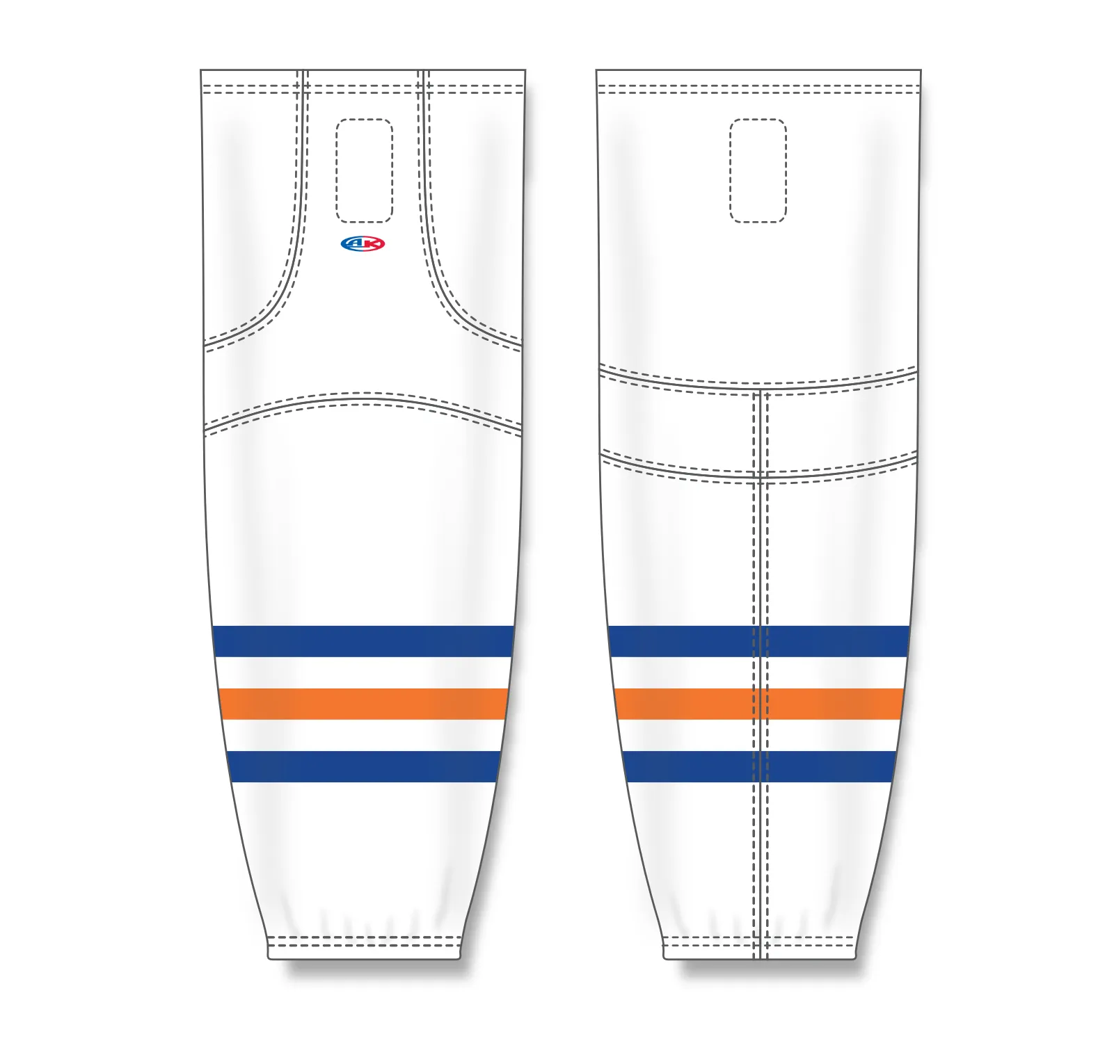 Athletic Knit (AK) HS2100-321 Bakersfield Condors White Mesh Ice Hockey Socks