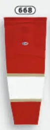 Athletic Knit (AK) HS2100-668 2016 Florida Panthers Red Mesh Ice Hockey Socks