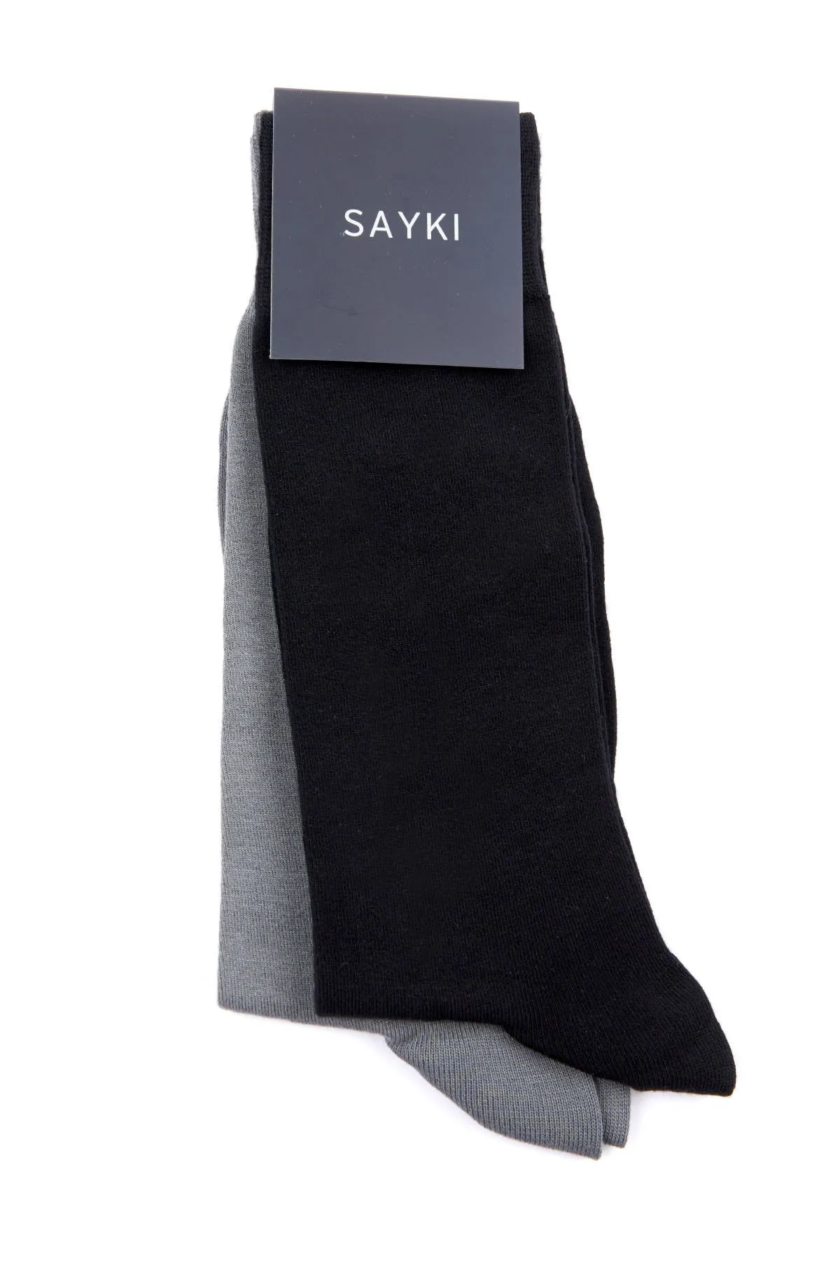 Basic Bamboo Navy-Navy Socks, Black - Gray