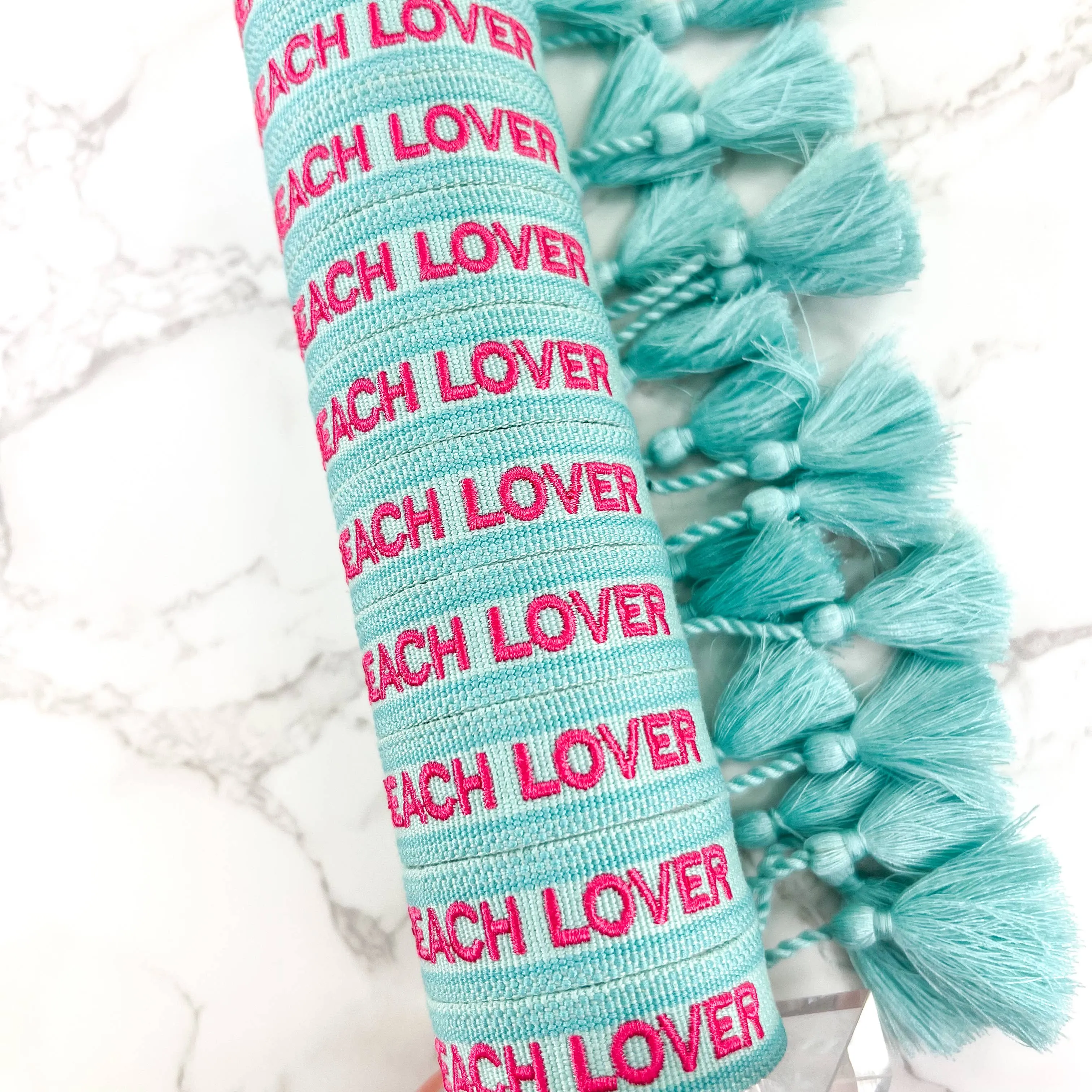 Beach Lover Embroidered Bracelet