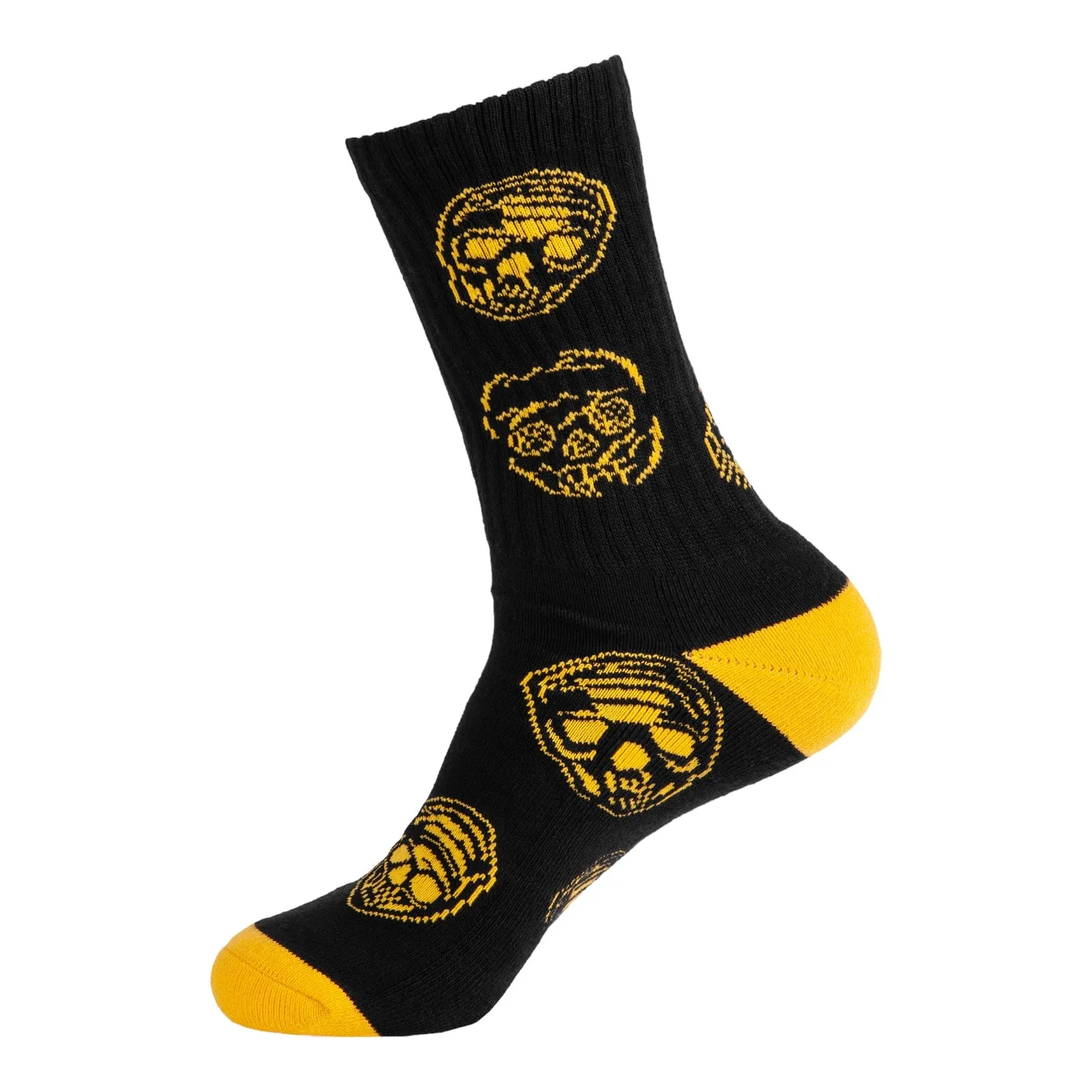 Bones Black & Gold Socks Black