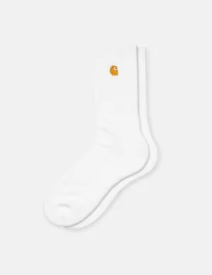 Carhartt-WIP Chase Socks - White/Gold