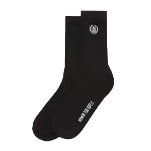 CREST RIB SOCKS HTG230182-BLACK