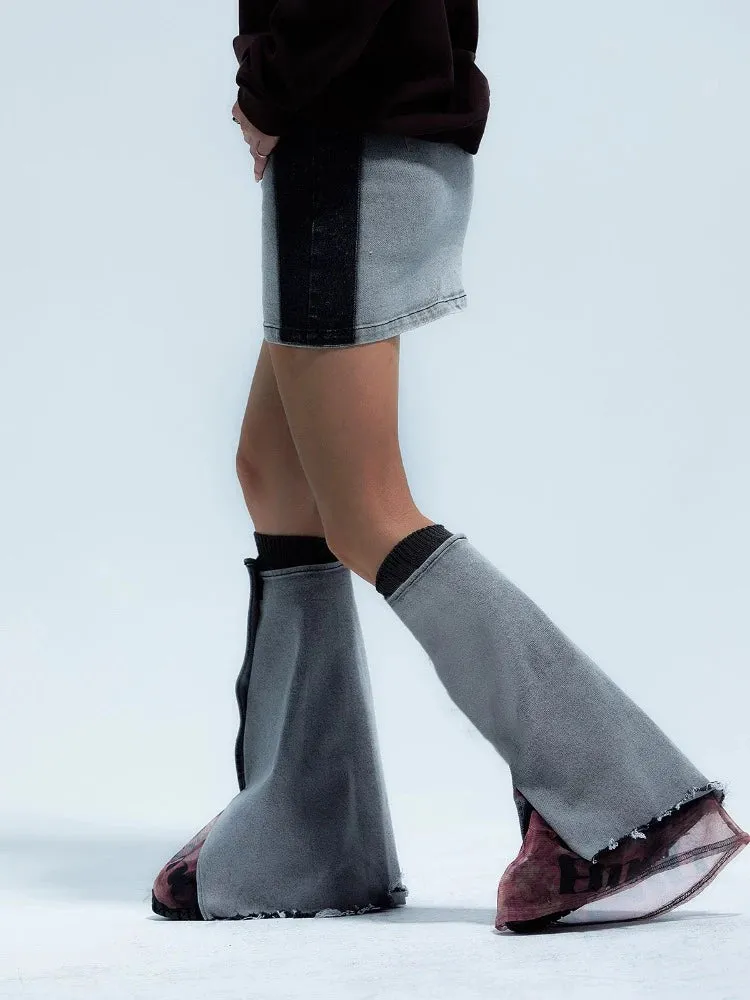 Denim mesh stitch socks【s0000007001】