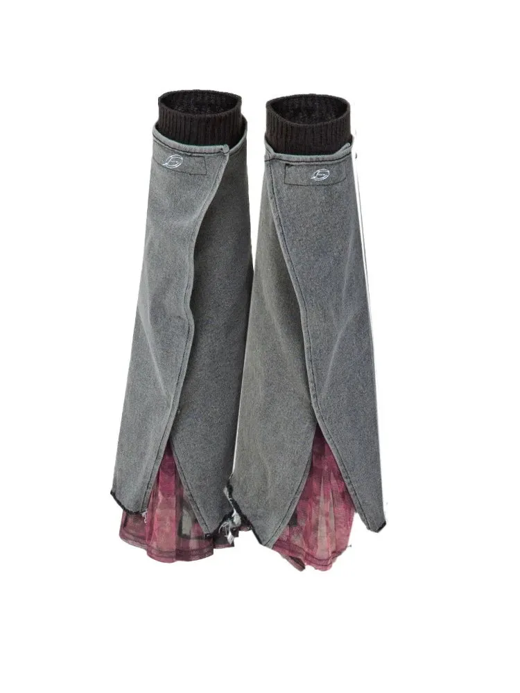 Denim mesh stitch socks【s0000007001】