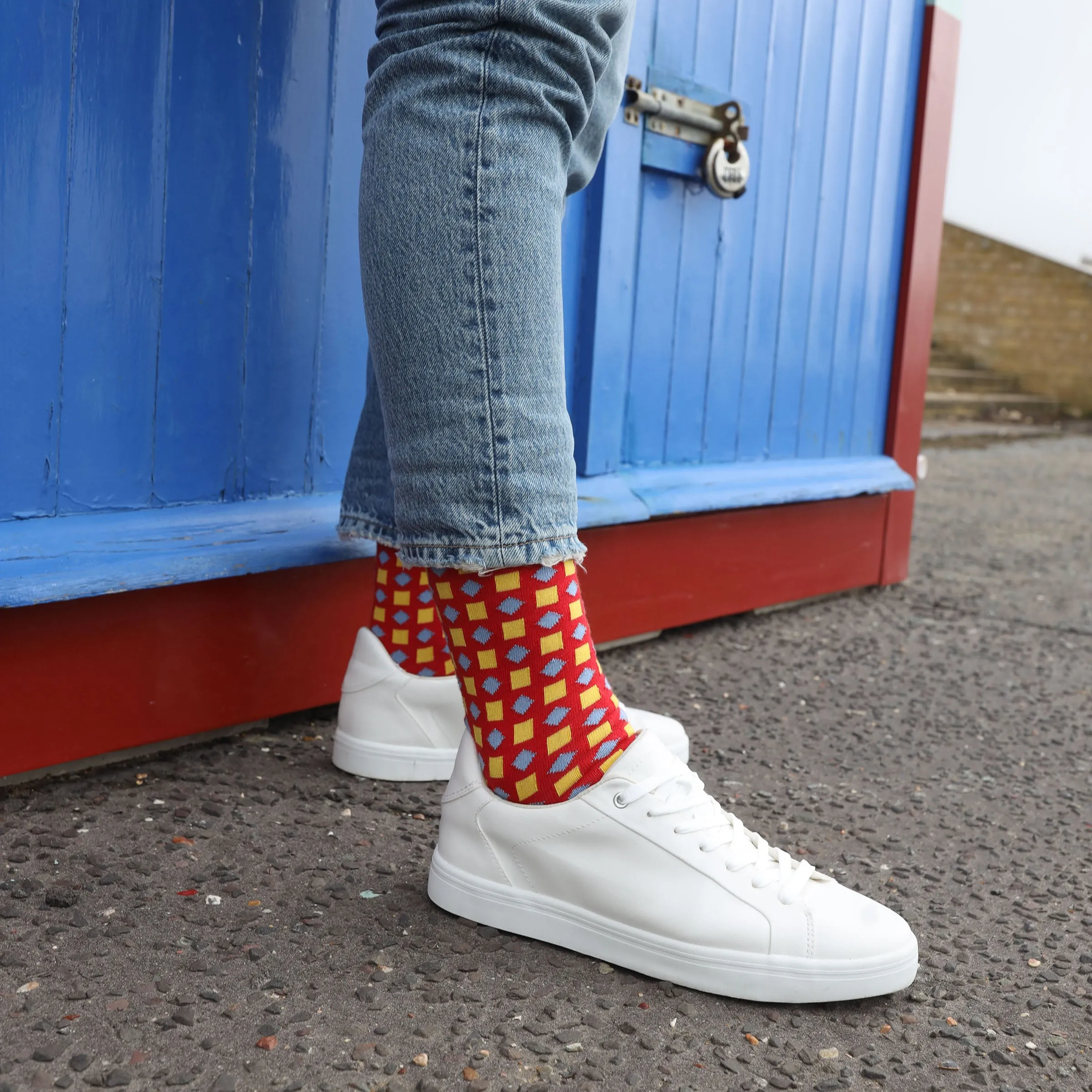 Diamonds Men's Socks - Red