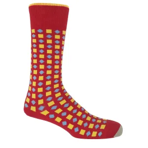 Diamonds Men's Socks - Red