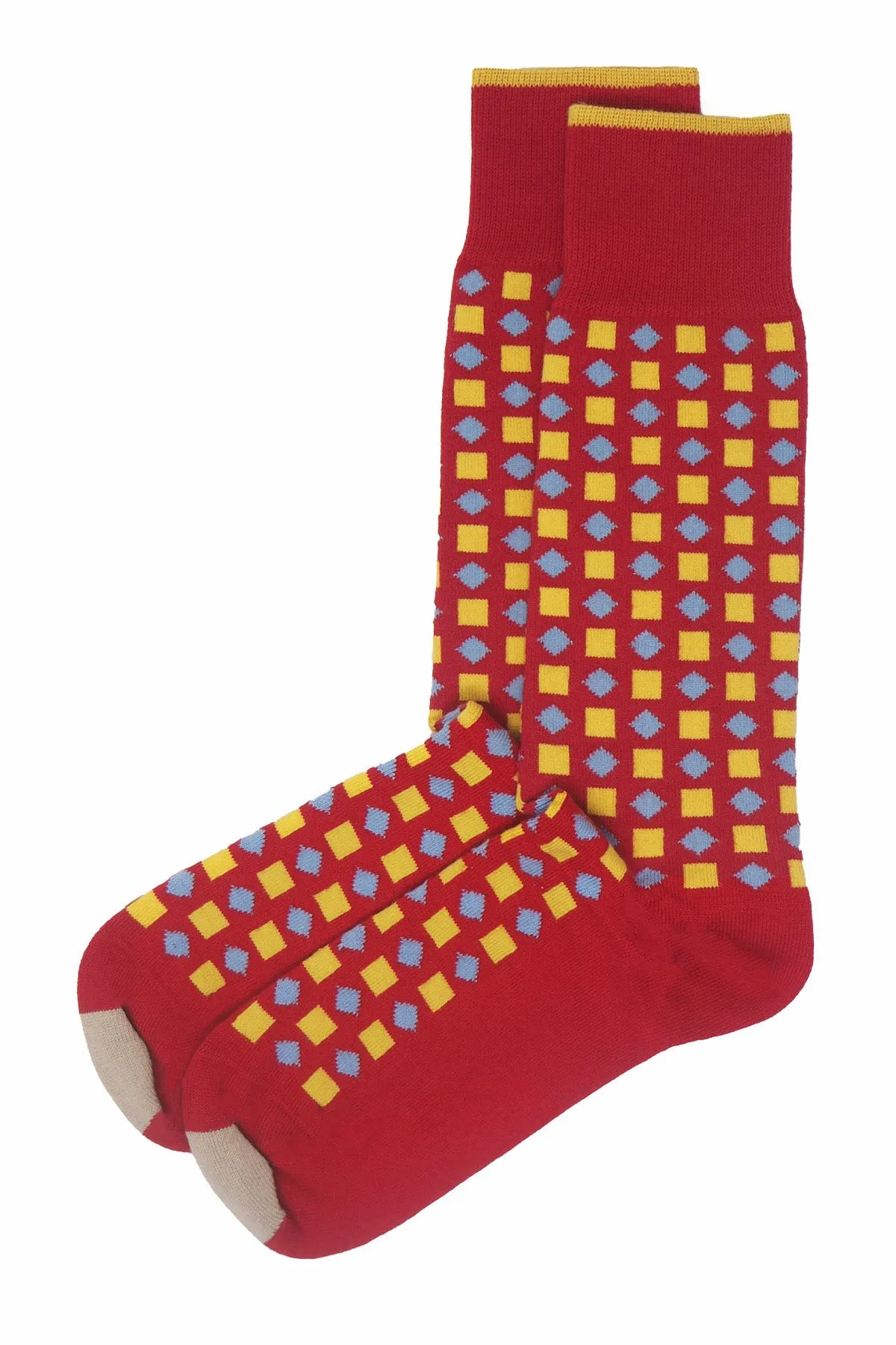 Diamonds Men's Socks - Red