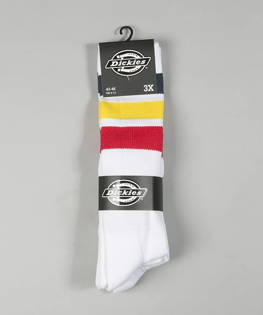 Dickies Atlantic City Socks 3-Pack Red