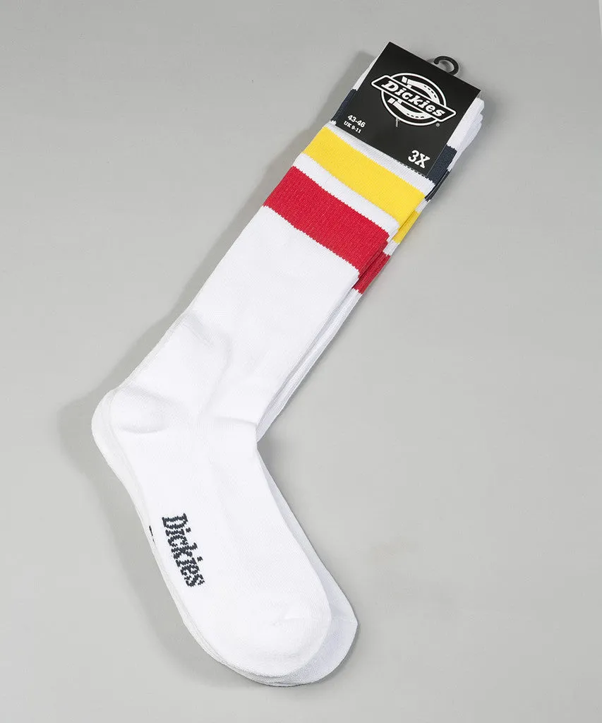 Dickies Atlantic City Socks 3-Pack Red