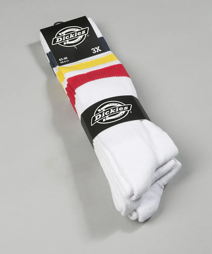 Dickies Atlantic City Socks 3-Pack Red