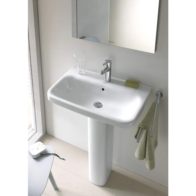 DuraStyle 7.5" x 6.75" Ceramic Pedestal Leg in White