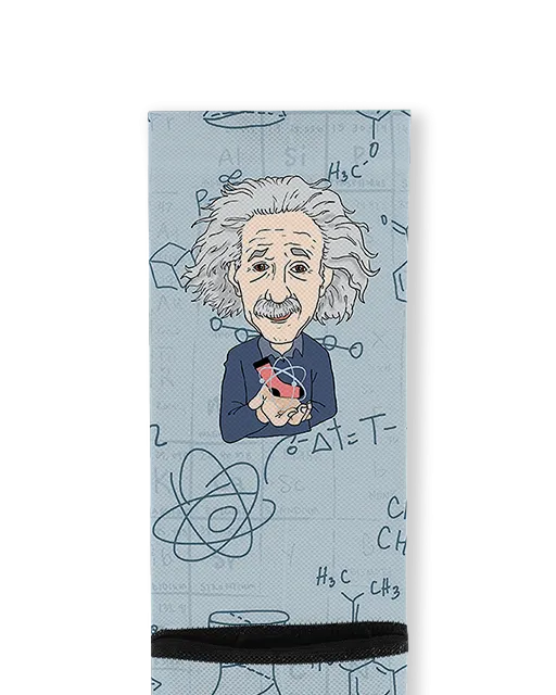 Einstein Printed Cycling Socks