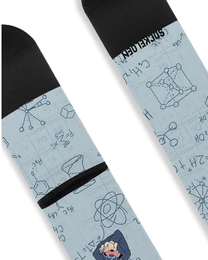 Einstein Printed Cycling Socks