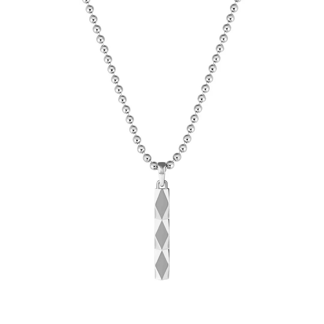 Faceted Tag Pendant in Gold