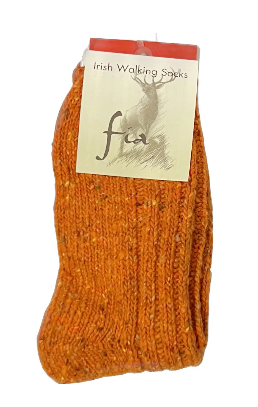 Fia Flecks Irish Walking Socks - Wool Blend