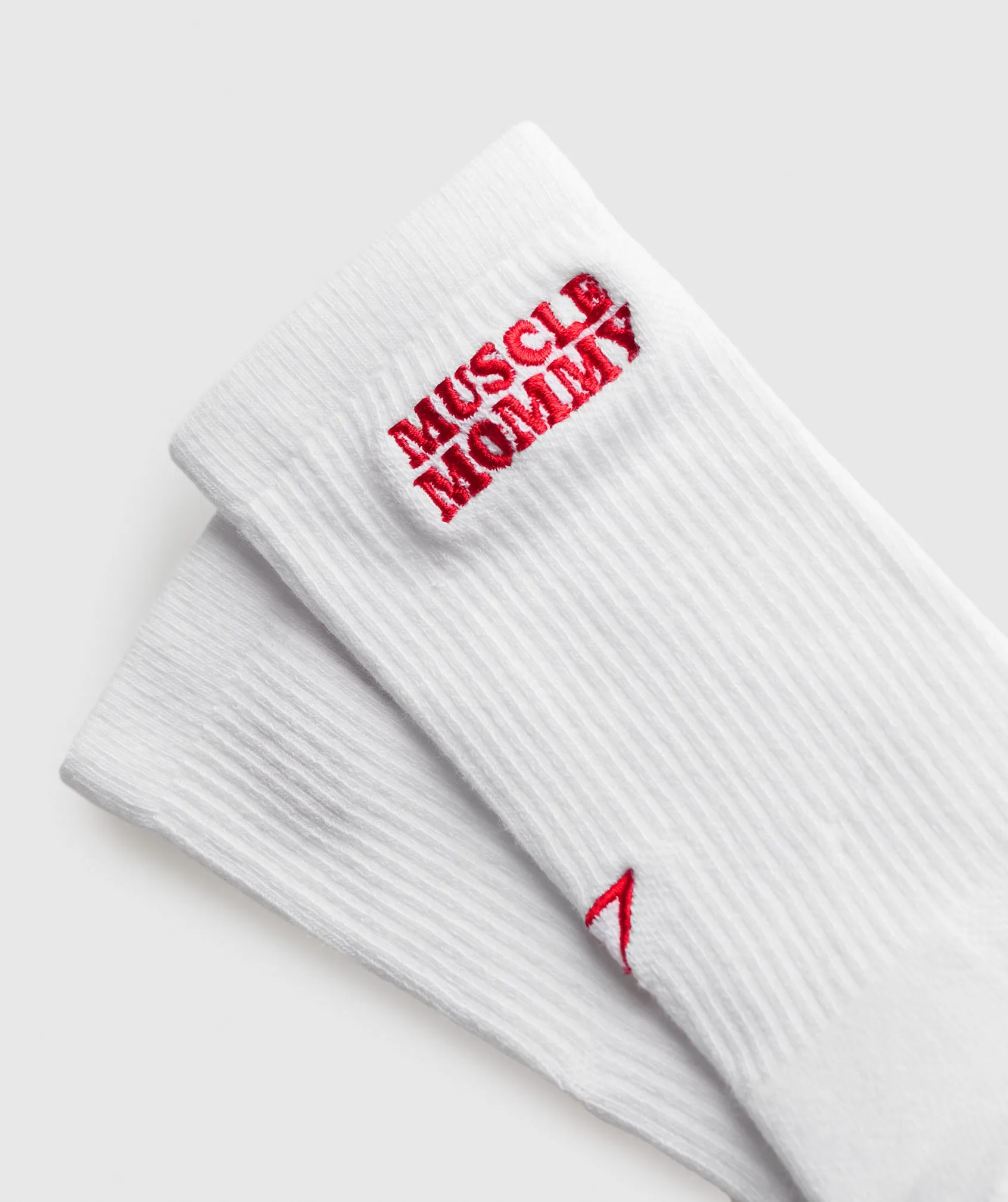 Gymshark Graphic Muscle Mommy Crew - White
