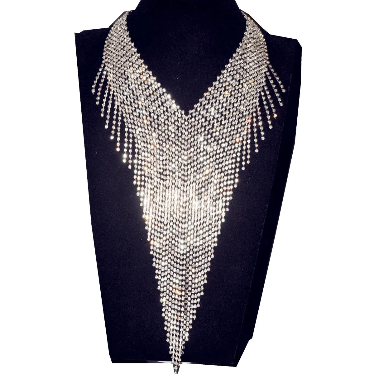 Josephine- the Burlesque Glam Rhinestone Chain Collar Necklace 8 Styles