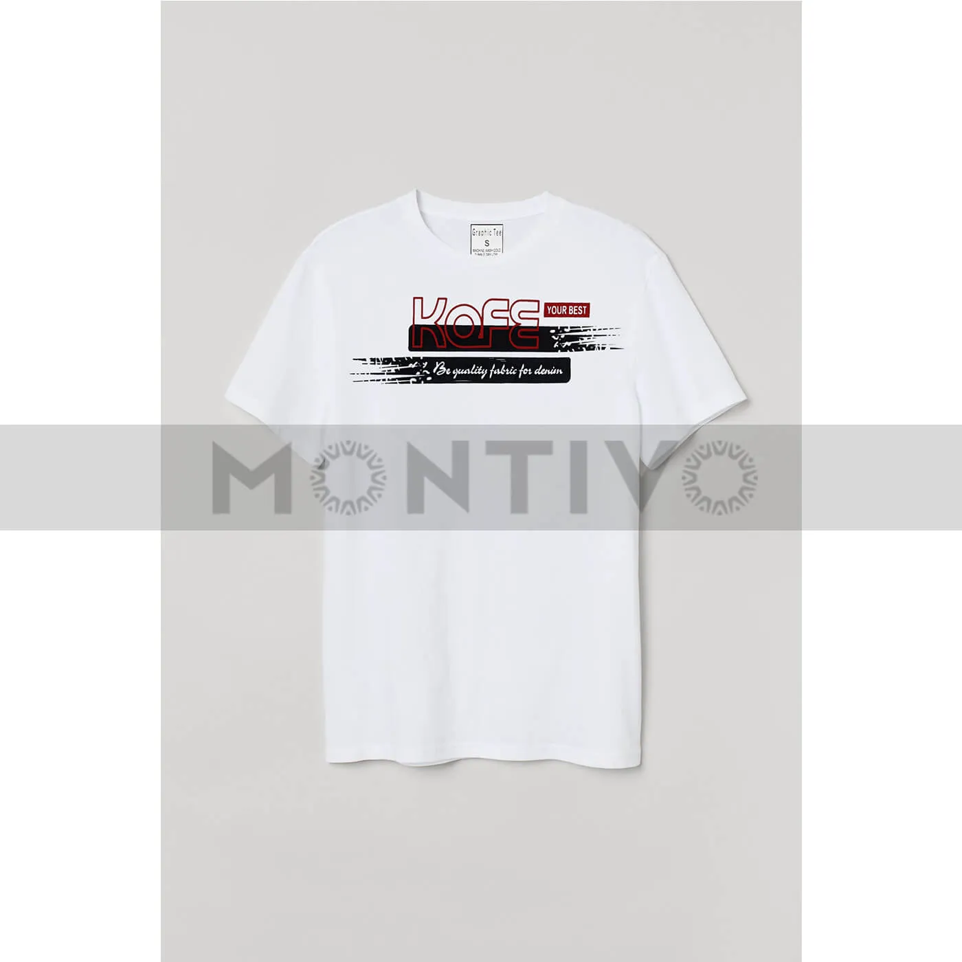 Kafe White Graphic Tee