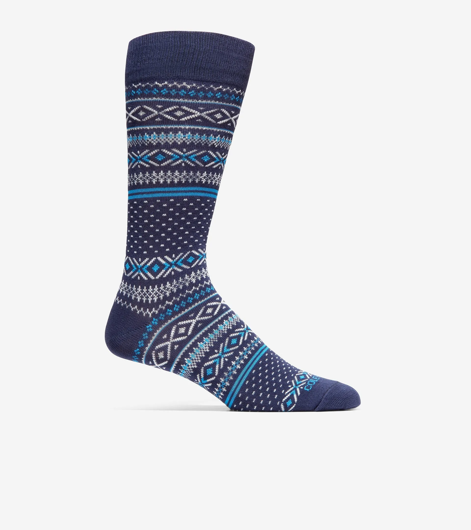 Men's Fair Isle Dress Crew Socks