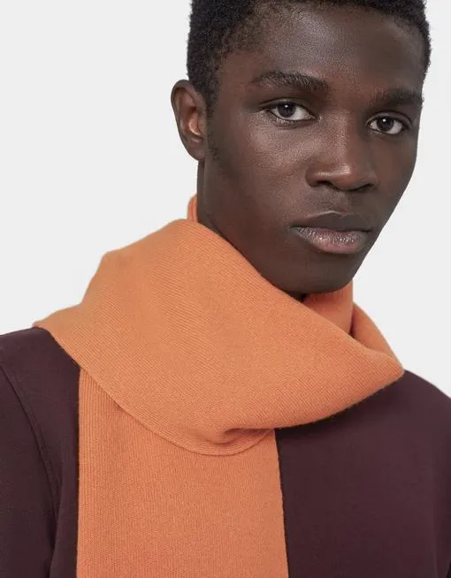 Merino Wool Scarf - Deep Black