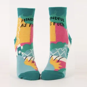 Mindful As F@#K - Women's Ankle Socks