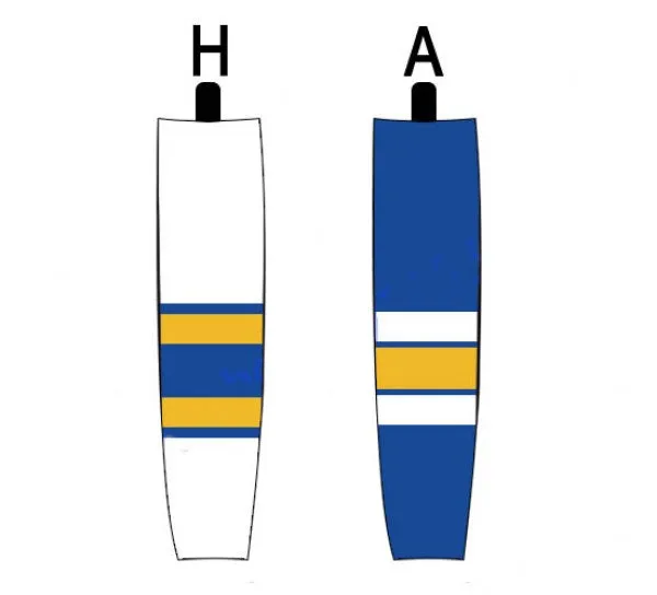 Modelline 1970s St. Louis Blues Away Royal Blue Sublimated Mesh Ice Hockey Socks