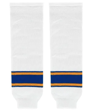 Modelline 1970s St. Louis Blues Home White Knit Ice Hockey Socks