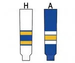 Modelline 1970s St. Louis Blues Home White Knit Ice Hockey Socks