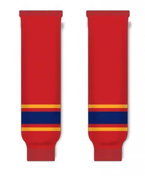 Modelline 2007-16 Florida Panthers Home Red Knit Ice Hockey Socks