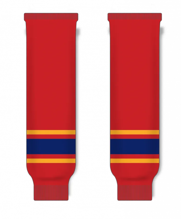 Modelline 2007-16 Florida Panthers Home Red Knit Ice Hockey Socks