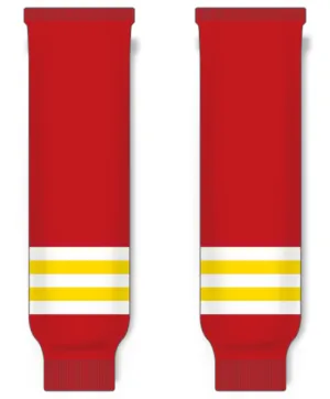 Modelline Kunlan Red Star Home Red Knit Ice Hockey Socks