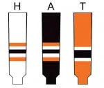 Modelline Lehigh Valley Phantoms Away Black Knit Ice Hockey Socks