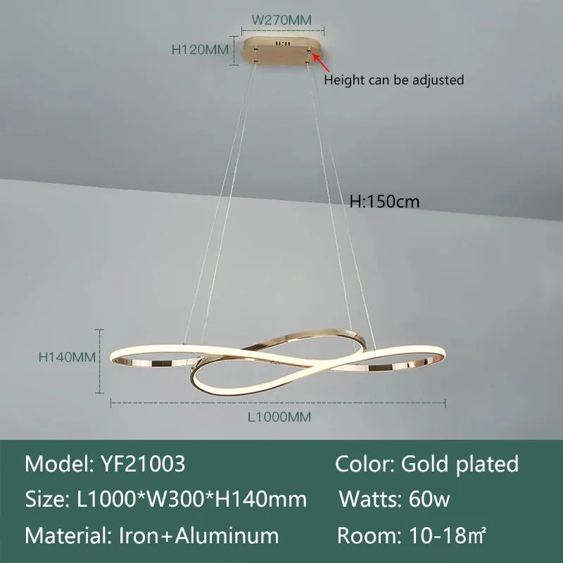 NEO Infinity Design Modern LED Pendant Hanging Light