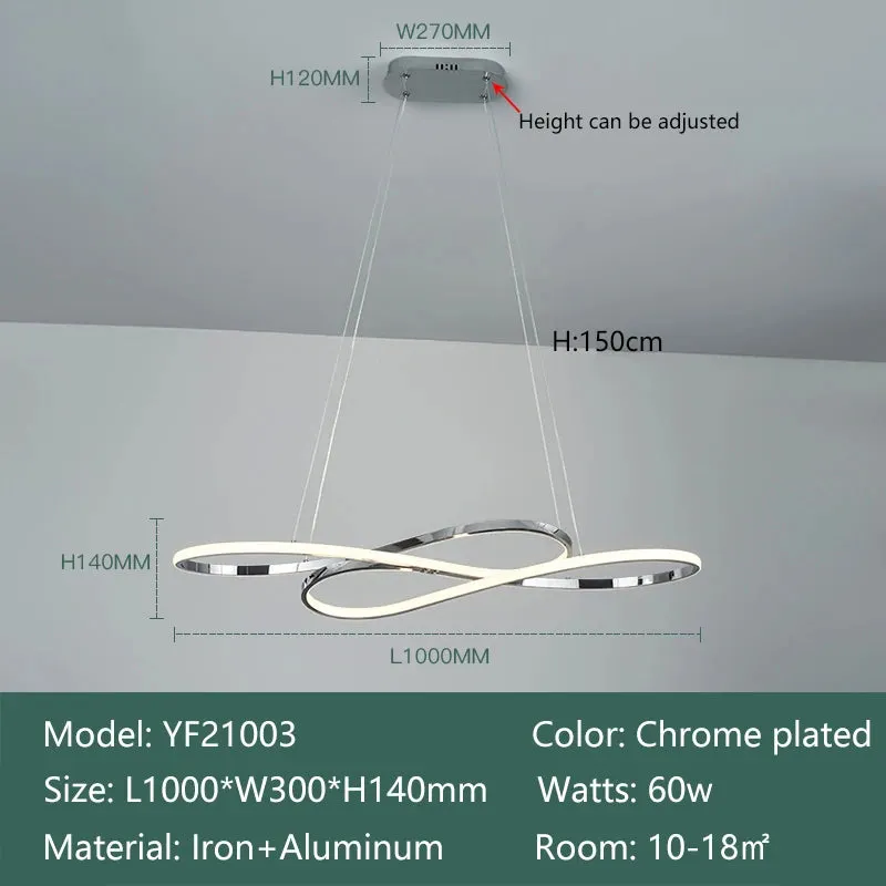 NEO Infinity Design Modern LED Pendant Hanging Light