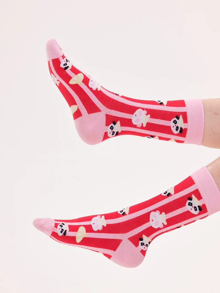 Panda Workshop Knitted Mid-Calf Socks【s0000010475】