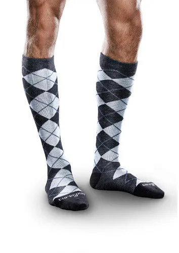 PATTERNED Core-Spun, 20-30 mmHg, Knee High, Closed Toe