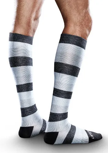 PATTERNED Core-Spun, 20-30 mmHg, Knee High, Closed Toe